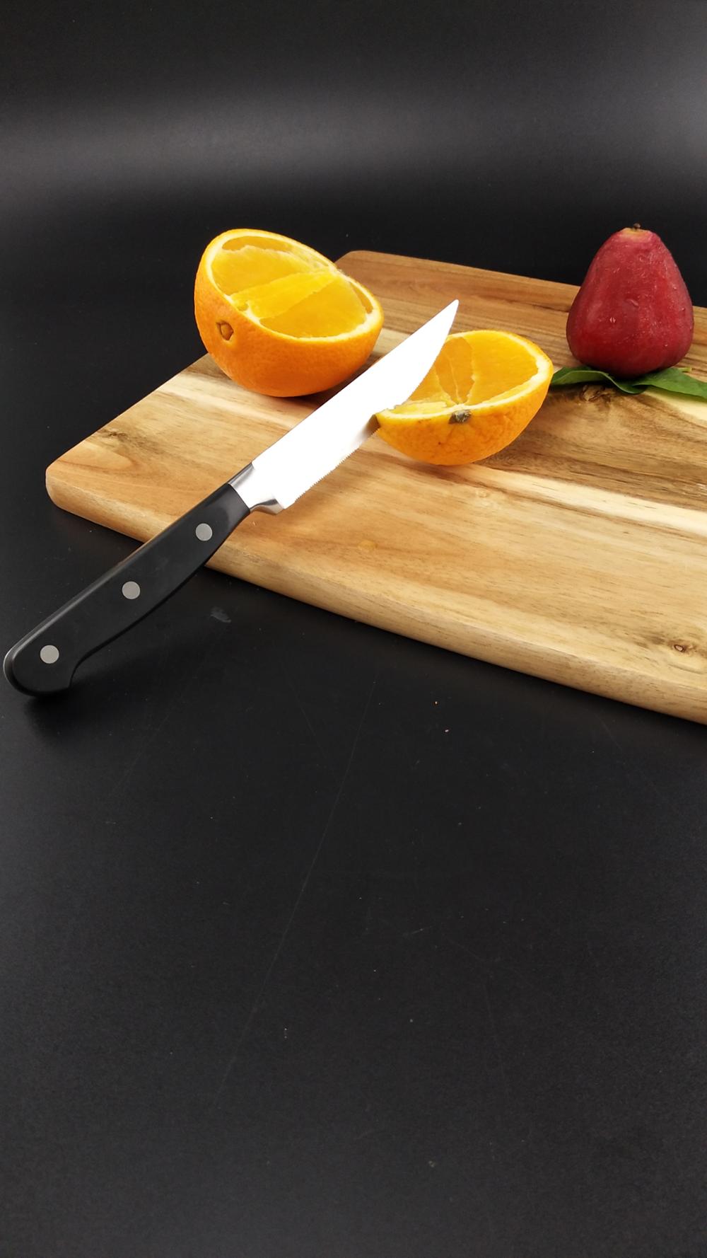 5pcs ABS handle kitchen knife set with block