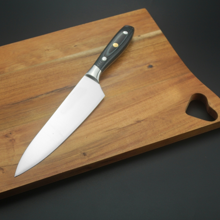 Langda oem handmade Japan carbon steel chef knife for kitchen with Micarta handle