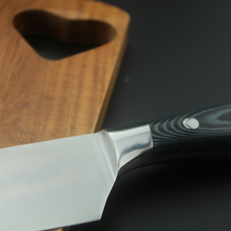 Langda oem handmade Japan carbon steel chef knife for kitchen with Micarta handle
