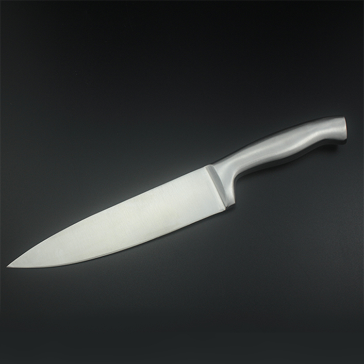 Langda 13pcs SS handle kitchen knife set with wooden block